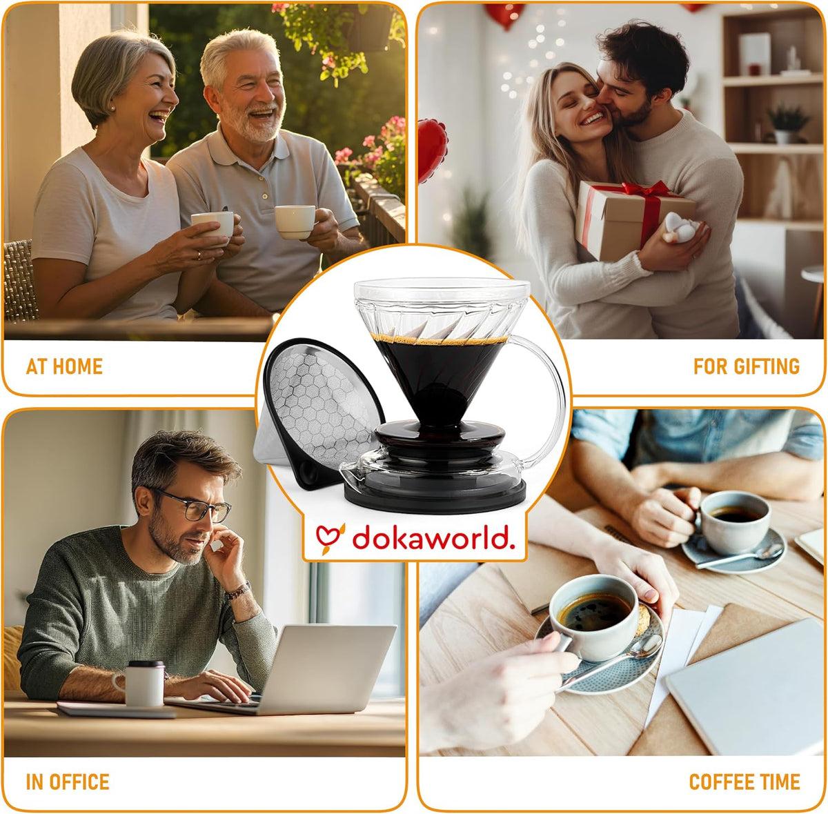 Pour Over Coffee Dripper