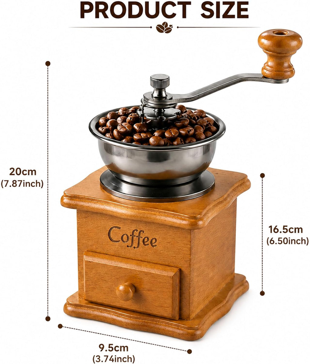 Vintage Wooden Coffee Grinder