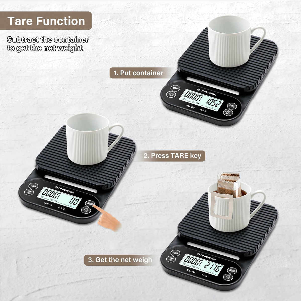 Digital Coffee Scale with Timer