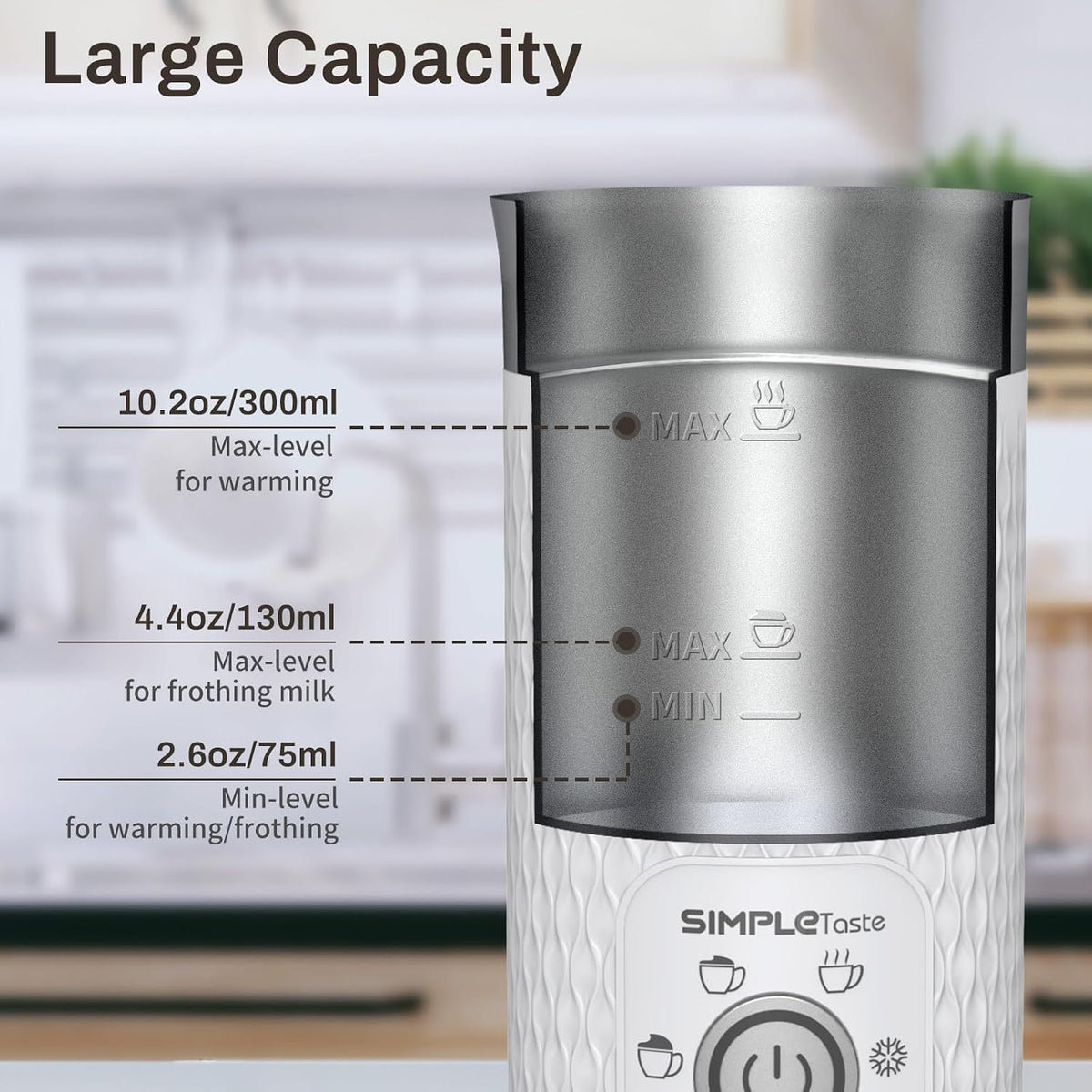 SIMPLETASTE 4-in-1 Milk Frother